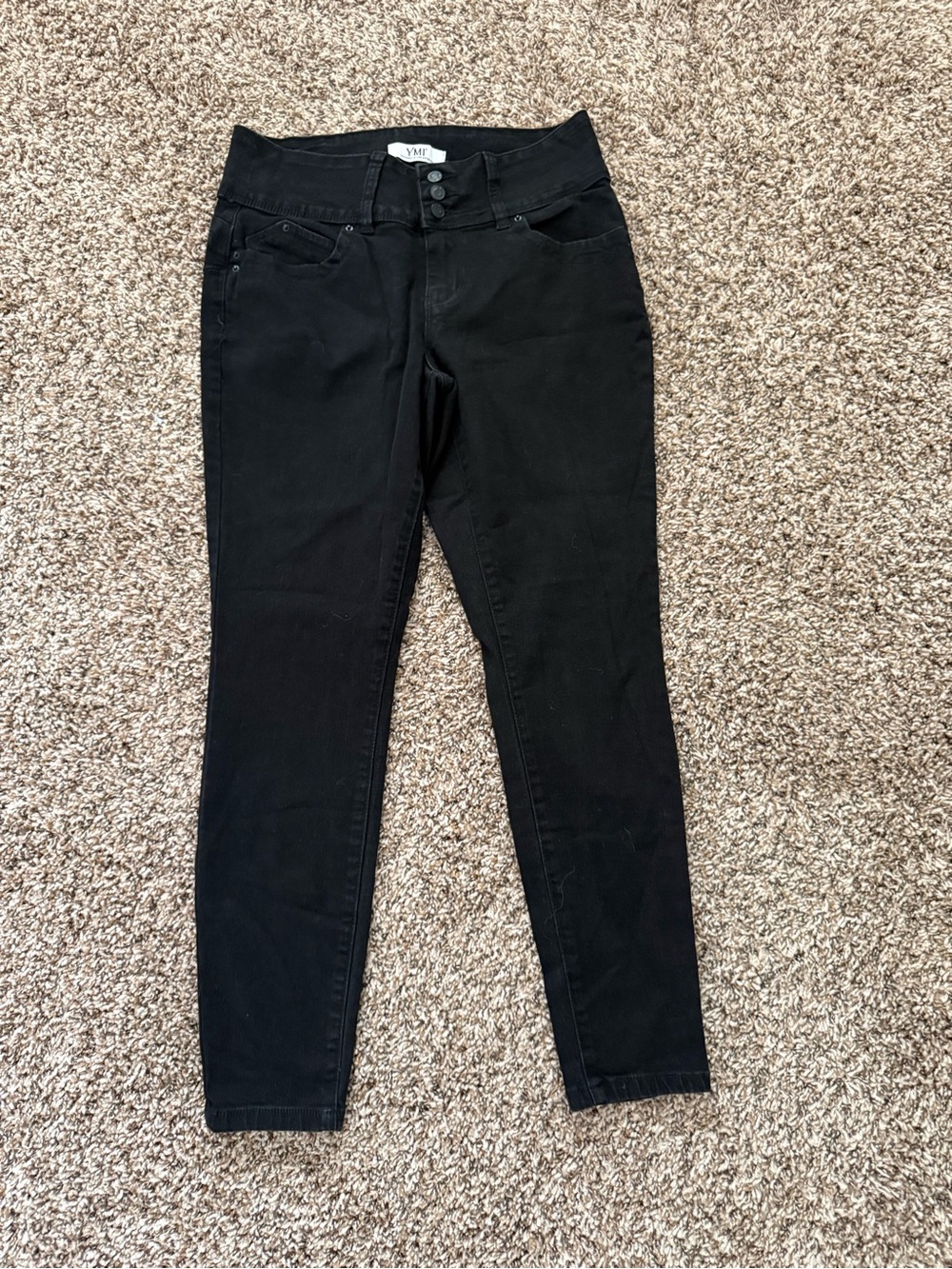 YMI Black High-Rise Skinny Jeans